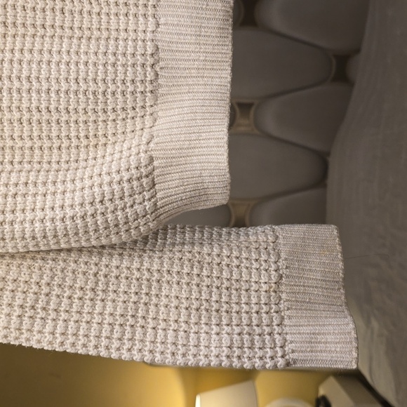 Theory Cream Ribbed Knit Sweater - Picture 4 of 12